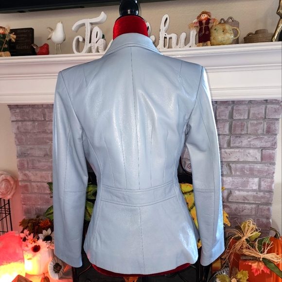 The Limited leather blazer, sz 6 - Picture 4 of 10